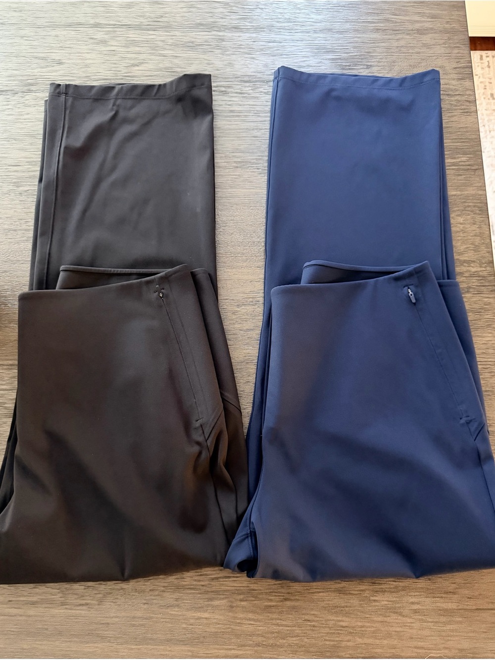 lululemon athletica Black and Navy Cropped Straight-Leg Pants. - Picture 3 of 5